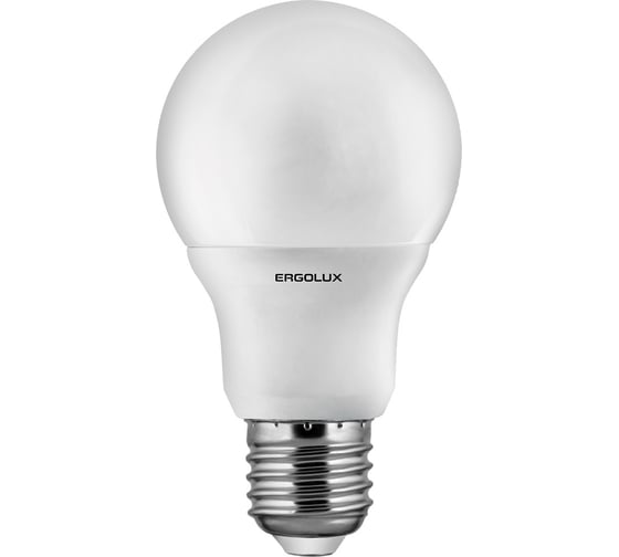 Светодиодная лампа ЛОН Ergolux LED-A60-9W-E27-3K ПРОМО 9Вт E27 3000K 172-265В 12411