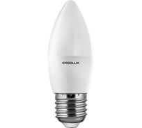 Светодиодная лампа Свеча Ergolux LED-C35-5W-E27-4K 5Вт E27 4500K 172-265В 12414