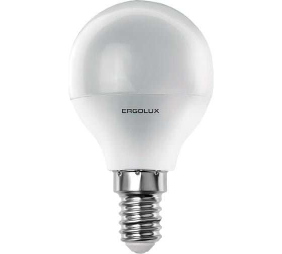 Светодиодная лампа Шар Ergolux LED-G45-5W-E14-3K 5Вт E14 3000K 172-265В 12138 1