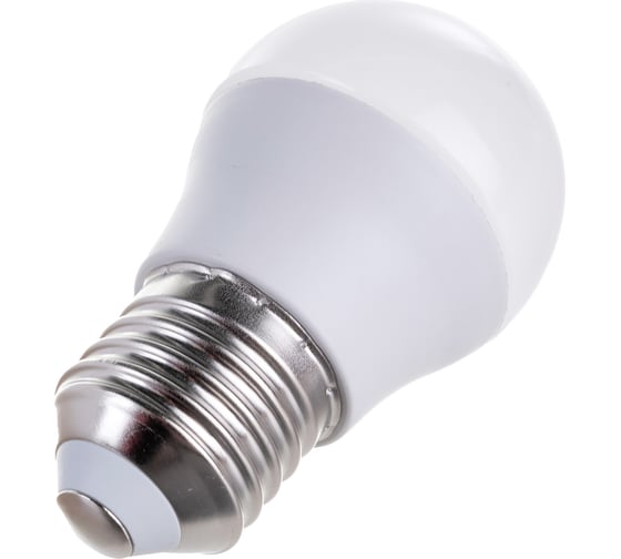 Светодиодная лампа Шар Ergolux LED-G45-7W-E27-3K 7Вт E27 3000K 172-265В 12143