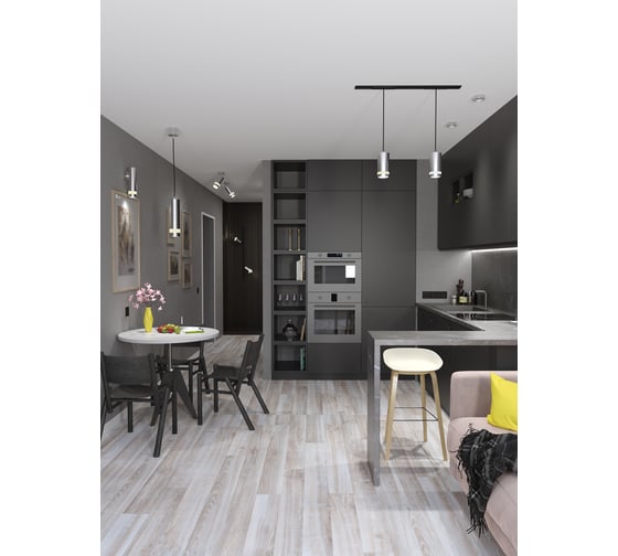 Настенный накладной светильник IEK Lighting 4008 под лампу gu10 хром LT-UBB0-4008-GU10-1-K23