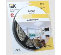 Светодиодная лента IEK 5м блистер lsr-3528ww60-4.8-ip65-12v-eco LSR1-1-060-65-1-05