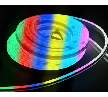 Комплект светодиодной подсветки "неон" IEK (лента led 10м lsr5-5050rgb60-8-ip65-220в + драйвер) LSR5-RGB-060-65-2-10-S0