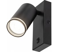 Настенный светильник ЭРА WL19 BK GU10, MR16, IP20, черный Б0056360