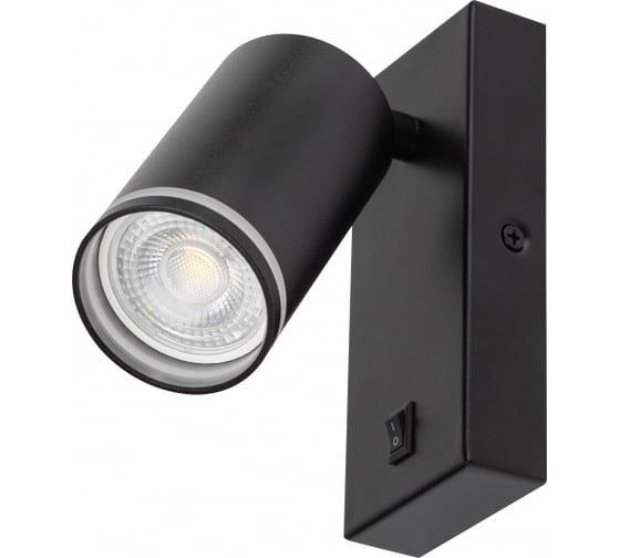 Настенный светильник ЭРА WL19 BK GU10, MR16, IP20, черный Б0056360
