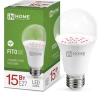 Светодиодная лампа IN HOME LED-A60-FITO 15Вт 230В Е27 4690612036502