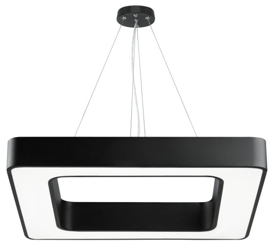 Подвесной светильник LED ЭРА Geometria Quadro SPO161B40K060 60Вт, 4000К, 5500Лм, IP40, 600х600х80, черный, драйвер Б0058891