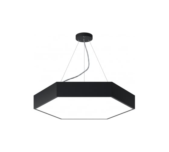 Подвесной светильник LED ЭРА Geometria Hexagon SPO121B40K038 38Вт, 4000K 4000Лм, IP40, 600х80, черный, драйвер Б0058875