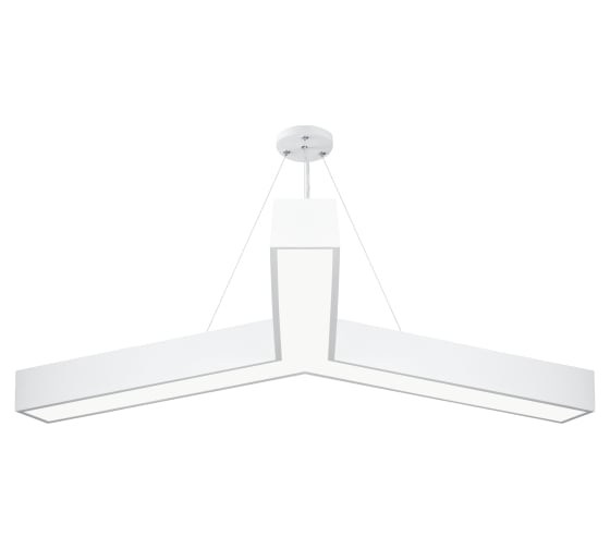 Подвесной светильник LED ЭРА Geometria Igrek SPO144W40K066 66Вт, 4000К, 4000Лм, IP40, 1200х1200х80, белый, драйвер Б0058890