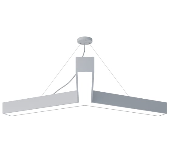 Подвесной светильник LED ЭРА Geometria Igrek SPO144W40K066 66Вт, 4000К, 4000Лм, IP40, 1200х1200х80, белый, драйвер Б0058890 1