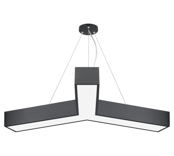 Подвесной светильник LED ЭРА Geometria Igrek SPO143B40K056 56Вт, 4000K 3700Лм, IP40, 900х80, черный, драйвер Б0058887