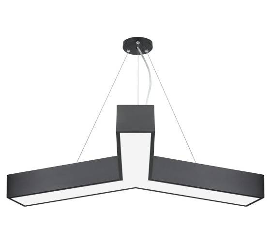 Подвесной светильник LED ЭРА Geometria Igrek SPO144B40K066 66Вт, 4000К, 4000Лм, IP40, 1200х80, черный, драйвер Б0058889 1