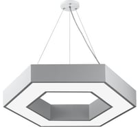 Подвесной светильник LED ЭРА Geometria Hexagon SPO123W40K045 45Вт, 4000K 2500Лм, IP40, 600х80, белый, драйвер Б0058880