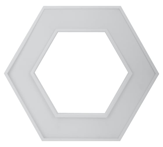 Подвесной светильник LED ЭРА Geometria Hexagon SPO123W40K045 45Вт, 4000K 2500Лм, IP40, 600х80, белый, драйвер Б0058880