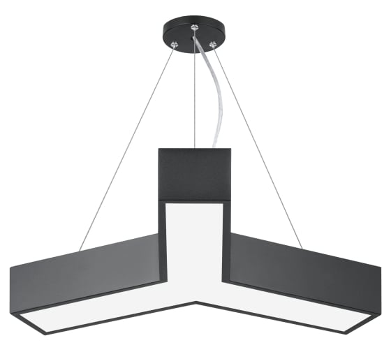 Подвесной светильник LED ЭРА Geometria Igrek SPO141B40K028 28Вт, 4000K 1750Лм, IP40, 600х80, черный, драйвер Б0058883