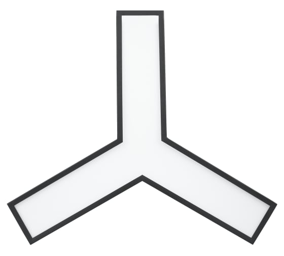 Подвесной светильник LED ЭРА Geometria Igrek SPO141B40K028 28Вт, 4000K 1750Лм, IP40, 600х80, черный, драйвер Б0058883