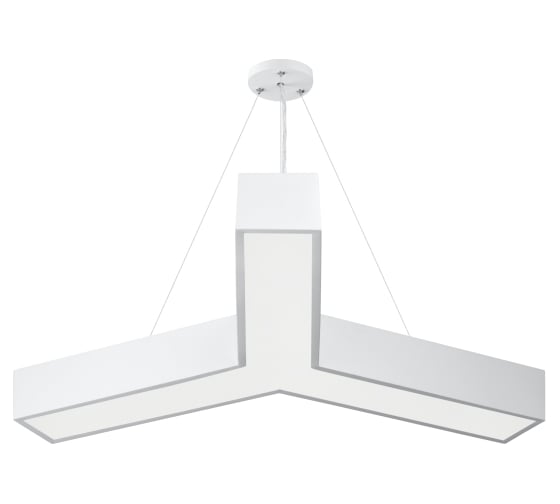Подвесной светильник LED ЭРА Geometria Igrek SPO142W40K044 44Вт, 4000K 3000Лм, IP40, 800х80, белый, драйвер Б0058886