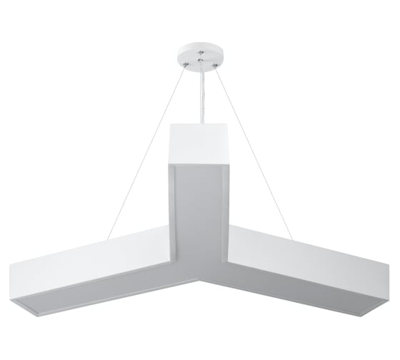 Подвесной светильник LED ЭРА Geometria Igrek SPO142W40K044 44Вт, 4000K 3000Лм, IP40, 800х80, белый, драйвер Б0058886