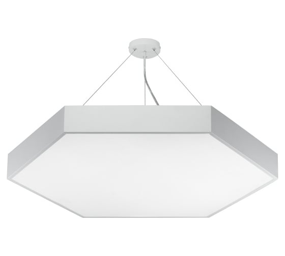 Подвесной светильник LED ЭРА Geometria Hexagon SPO121W40K038 38Вт, 4000K 4000Лм, IP40, 600х80, белый, драйвер Б0058876