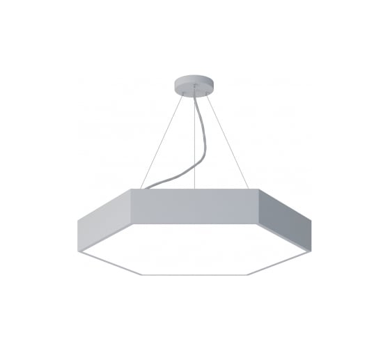 Подвесной светильник LED ЭРА Geometria Hexagon SPO121W40K038 38Вт, 4000K 4000Лм, IP40, 600х80, белый, драйвер Б0058876