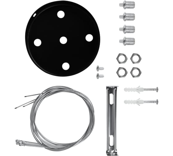 Подвесной светильник LED ЭРА Geometria Quadro SPO163B40K050 50Вт, 4000К, 3700Лм, IP40, 600х600х80, черный, драйвер Б0058895