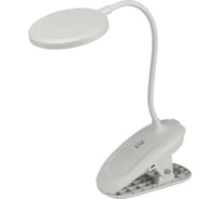 Светодиодный настольный светильник ЭРА NLED5136WW аккумуляторный, на прищепке, белый Б0057209