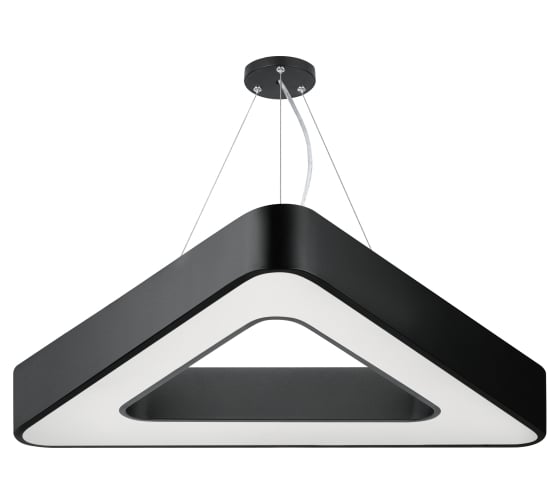 Подвесной светильник LED ЭРА Geometria Delta SPO153B40K030 30Вт, 4000К, 2100Лм, IP40, 600х80, черный, драйвер Б0058871