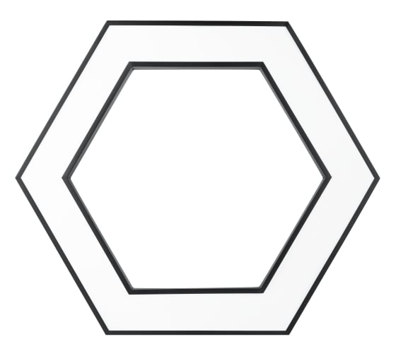 Подвесной светильник LED ЭРА Geometria Hexagon SPO123B40K045 45Вт, 4000K 2500Лм, IP40, 600х80, черный, драйвер Б0058879