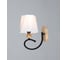 Настенный светильник Мелодия Света PL6238-1W BK+Wood 000060430 1