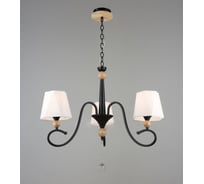 Подвесная люстра Мелодия Света PL6238-3 BK+Wood 000060427