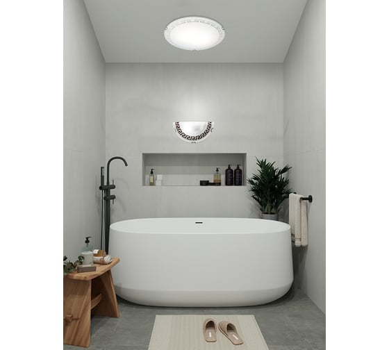 Настенный светильник Мелодия Света R4001-HALF-1W-300 WT+BR 000040383