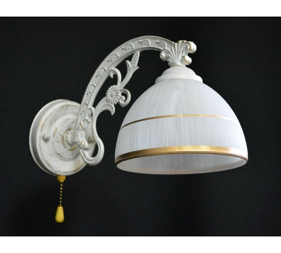 Настенный светильник Мелодия Света P6687-1W WT+GD 000017143 1