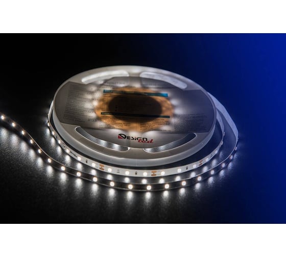 Светодиодная лента DesignLed DSG 2835 NW 60L-V12-IP33, 4000 K, 300 LED, 7,2W/m, LUX DSG260-12-NW-33
