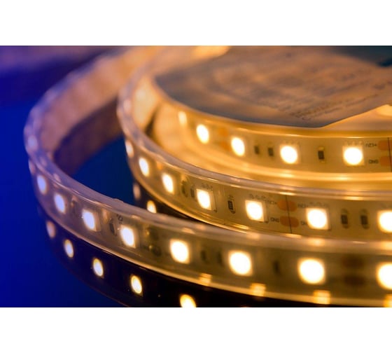 Светодиодная лента DesignLed DSG 5050 WW 60L-V12-IP65, 2700 K, 300 LED, 14.4W/m, LUX DSG560-12-WW-65