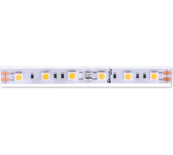 Светодиодная лента DesignLed DSG 5050 WW 60L-V12-IP65, 2700 K, 300 LED, 14.4W/m, LUX DSG560-12-WW-65