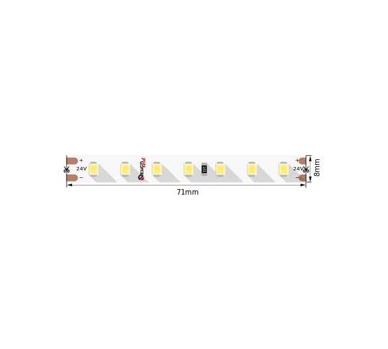 Светодиодная лента DesignLed DSG 2835 WW 98L-V24-IP33, 3000 K, 490 LED, 10W/m, LUX (SMD 2835 98L 24V IP33) Warm DSG298-24-WW3-33