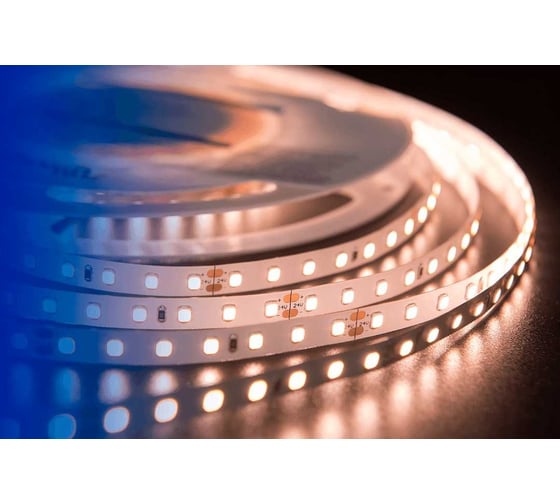Светодиодная лента DesignLed DSG 2835 WW 98L-V24-IP33, 2700 K, 490 LED, 10W/m, LUX DSG298-24-WW-33