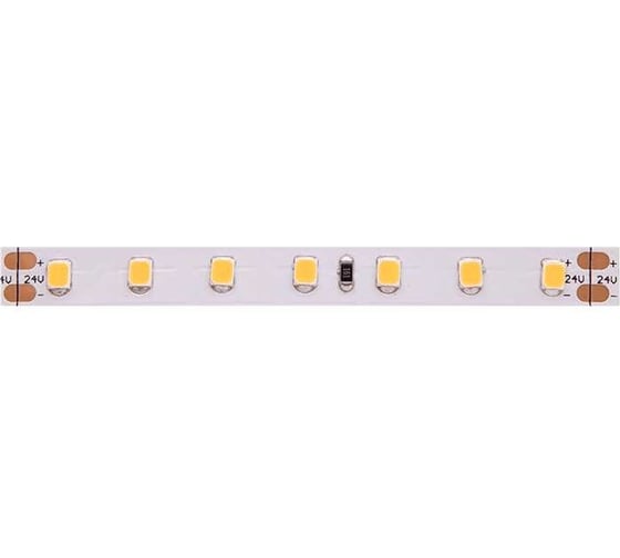 Светодиодная лента DesignLed DSG 2835 WW 98L-V24-IP33, 2700 K, 490 LED, 10W/m, LUX DSG298-24-WW-33