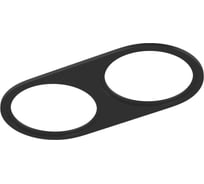 Двойная рамка SWG для серии COMBO 1 круглая, черная, COMBO-1R2-BL