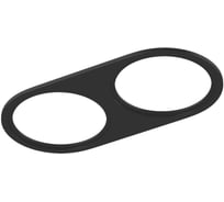 Двойная рамка SWG для серии COMBO 4, круглая, черная, COMBO-4R2-BL