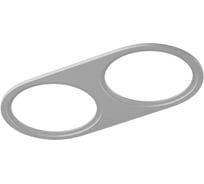 Двойная рамка SWG для серии COMBO 1 круглая, белая, COMBO-1R2-WH