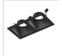 Двойная рамка SWG для серии COMBO 3, квадратная, черная, COMBO-3S2-BL