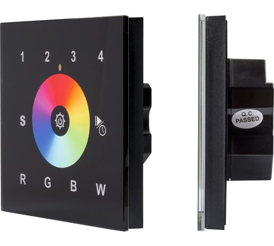 Сенсорная панель INTELLIGENT ARLIGHT DALI-901-11-4G-RGBW-DT8-IN Black IARL, IP20 Пластик 1шт 037201 1