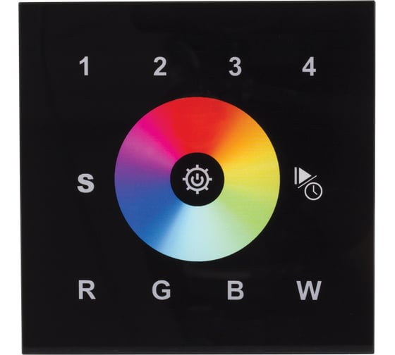 Сенсорная панель INTELLIGENT ARLIGHT DALI-901-11-4G-RGBW-DT8-IN Black IARL, IP20 Пластик 1шт 037201