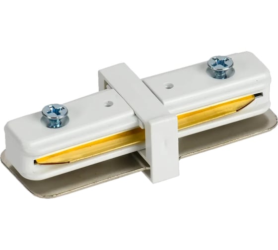 Прямой внутренний соединитель для однофазного шинопровода IEK Lighting белый LT-SO0D-SPV-1-K01 1