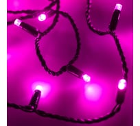 Светодиодная гирлянда Ardecoled ARD-STRING-CLASSIC-10000-BLACK-100LED-FLASH PINK 025807