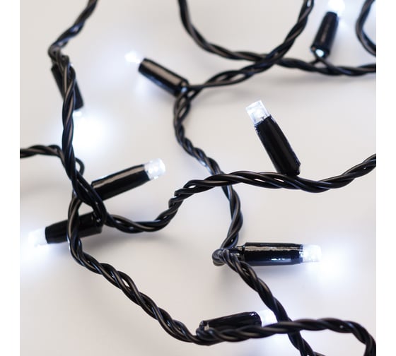 Светодиодная гирлянда Ardecoled ARD-STRING-CLASSIC-10000-BLACK-100LED-STD WHITE 025796