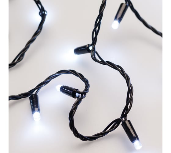 Светодиодная гирлянда Ardecoled ARD-STRING-CLASSIC-10000-BLACK-100LED-STD WHITE 025796