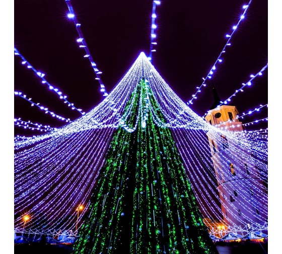 Светодиодная гирлянда Ardecoled ARD-STRING-CLASSIC-10000-BLACK-100LED-STD BLUE 025802