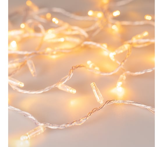 Светодиодная гирлянда Ardecoled ARD-STRING-CLASSIC-1000-CLEAR-100LED-PULSE Yellow 031642 1
